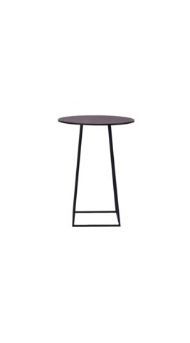 REBEL Cocktail Table - Black with Black Top