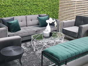Lounge Pocket - Grey and Emerald Green Combo