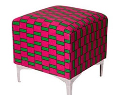 AFRIKA Single Ottoman - Asstd Shweshwe