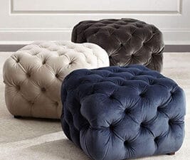 ESTI Deep Button Pouffe - 3 Colours