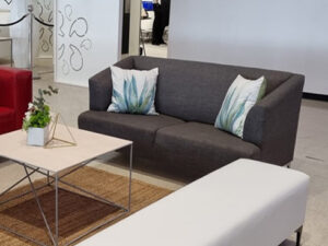 MANNON Triple Seater Couch with REBEL Triple Seater Ottoman and SOLO Coffee Table - Grey - White